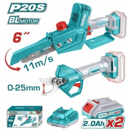 TOTAL Cordless gauge straight shear combo kit Li-ion 20V / 2Ah