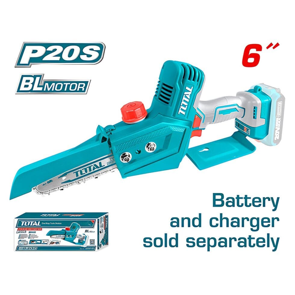 TOTAL LITHIUM-ION MINI CHAIN SAW 20V