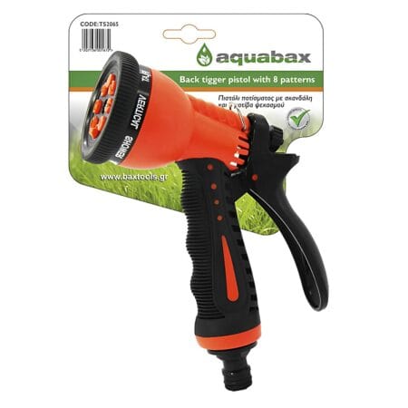 AQUABAX ΠΙΣΤΟΛΙ ΠΟΤΙΣΜΑΤΟΣ ΜΕ ΣΚΑΝΔΑΛΗ ΚΑΙ 8 ΜΟΤΙΒΑ ΨΕΚΑΣΜΟΥ