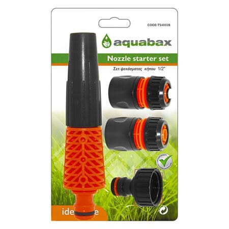 AQUABAX ΣΕΤ ΑΥΛΟΣ ΝΕΡΟΥ ΜΕ ΤΑΧΥΣΥΝΔΕΣΜΟΥΣ 1/2"