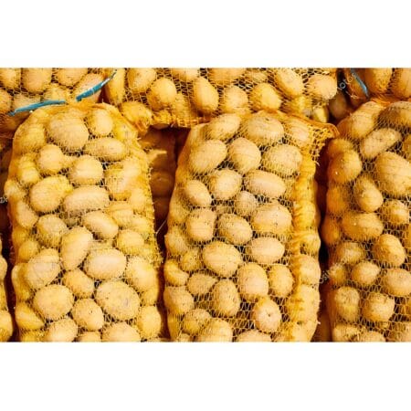 BAGS OF POTATOES AND ONIONS 40X70CM YELLOW