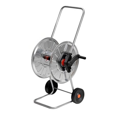 AGRATI ZINC-PLATED HOSE REEL TROLLEY