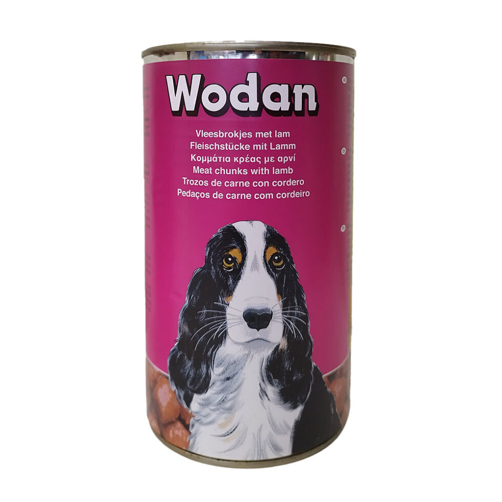 WODAN ΚΟΝΣΕΡΒΑ ΣΚΥΛΟΥ ΜΕ ΑΡΝΙ 1250GR