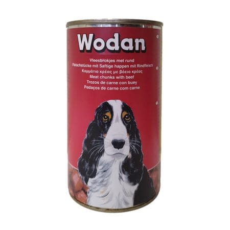 WODAN ΚΟΝΣΕΡΒΑ ΣΚΥΛΟΥ ΜΕ ΜΟΣΧΑΡΙ 1250GR