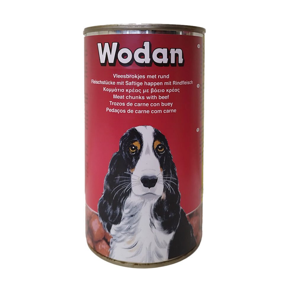 WODAN ΚΟΝΣΕΡΒΑ ΣΚΥΛΟΥ ΜΕ ΜΟΣΧΑΡΙ 1250GR