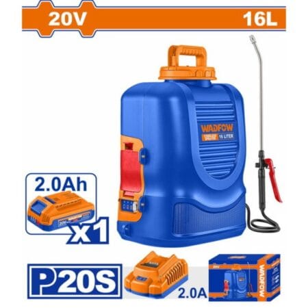 WADFOW ΨΕΚΑΣΤΗΡΑΣ ΠΛΑΤΗΣ ΜΠΑΤ. Li-ion 20V / 2Ah +1 ΜΠΑΤ. + ΦΟΡΤΙΣΤΗ